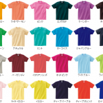 カラーは36種類（定番Tシャツ）